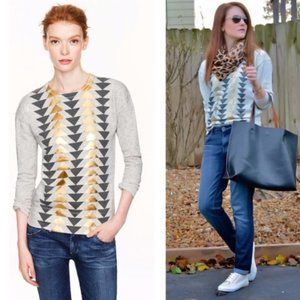 J.Crew Metallic Arrows Sweatshirt XS